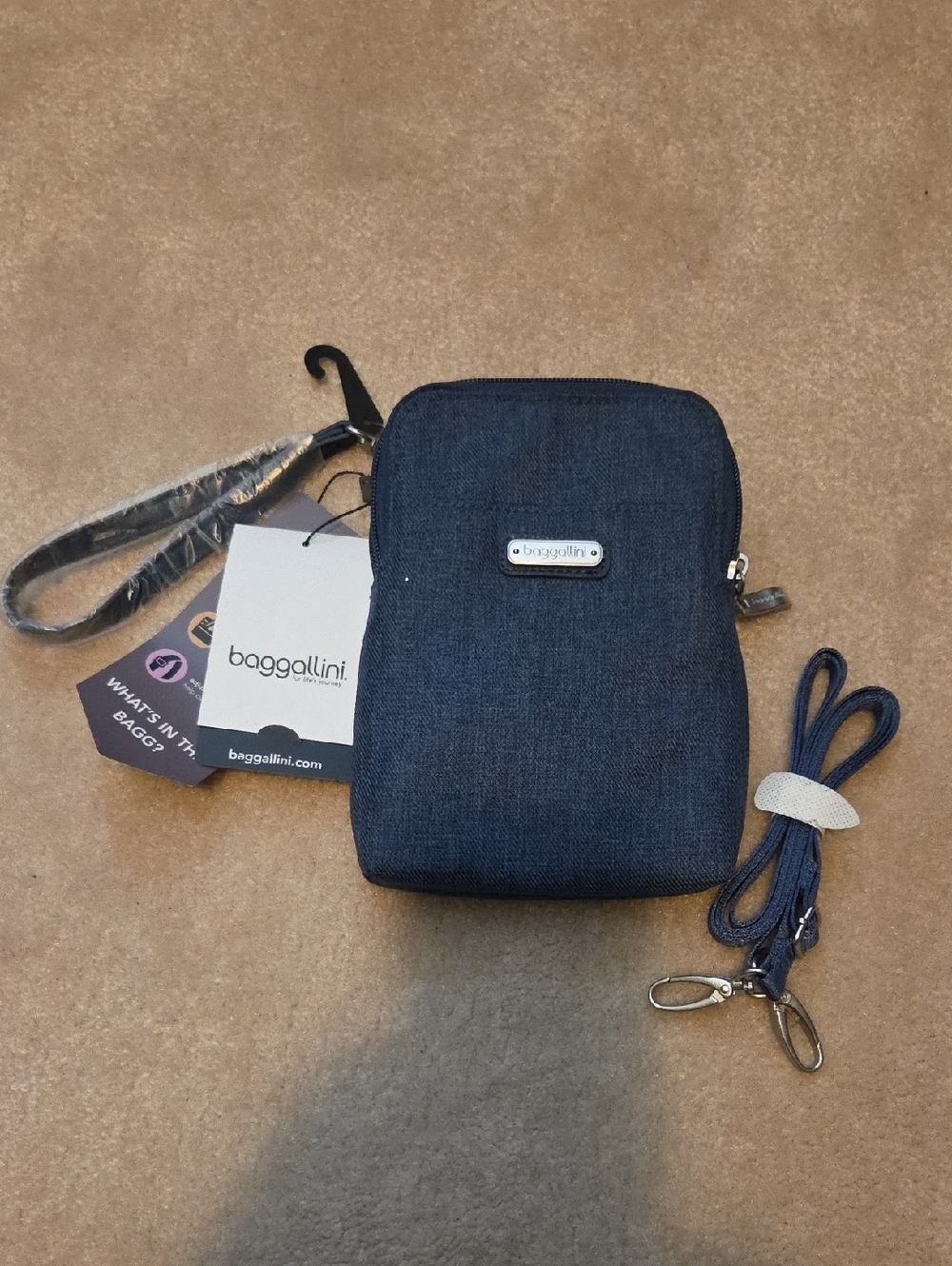 Baggallini Small Crossbody/Wristlet - Dark Blue
